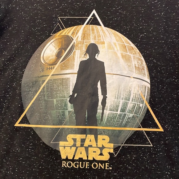 Star Wars Lucasfilm Ltd Rogue One Cap Sleeve T-Shirt Women’s Black Size M - Picture 2 of 9
